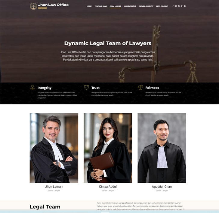 Website Kantor Hukum