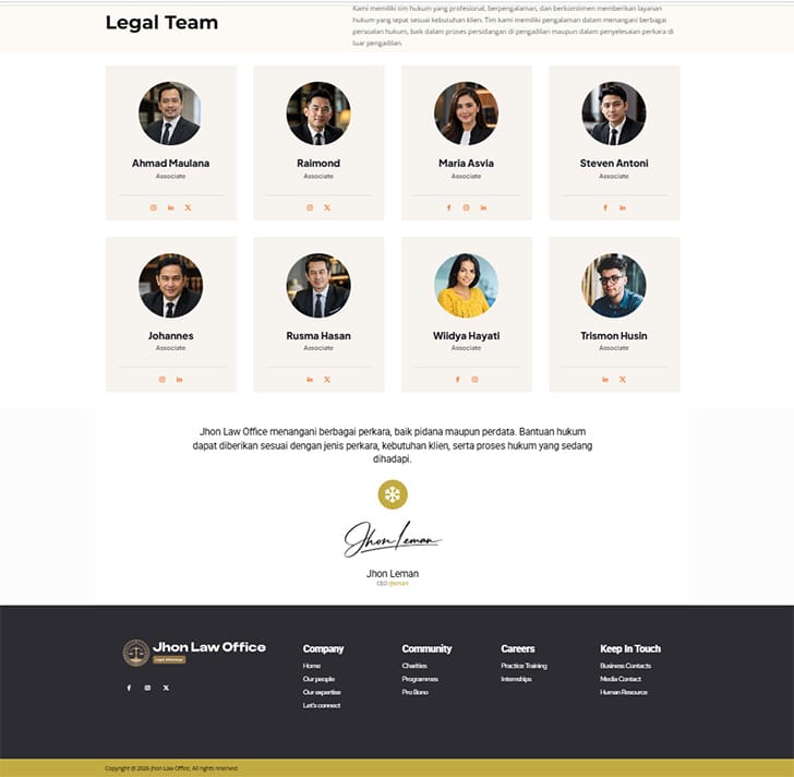 Website Kantor Hukum